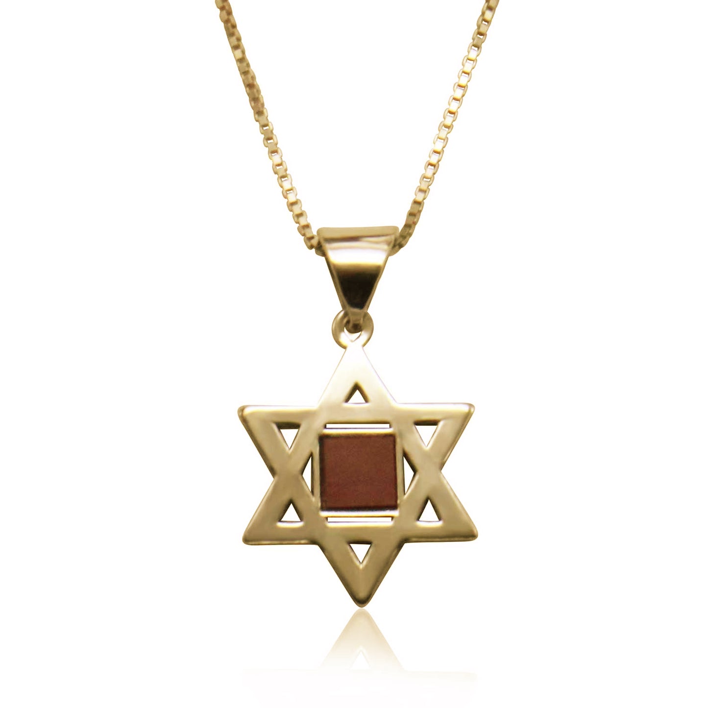שרשרת ננו תנ"ך מגן דוד מזהב